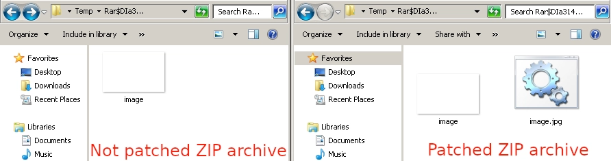مقایسه دو فایل آرشیو
