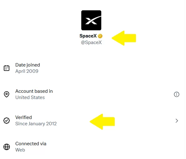 About-this-account برای تیک طلایی