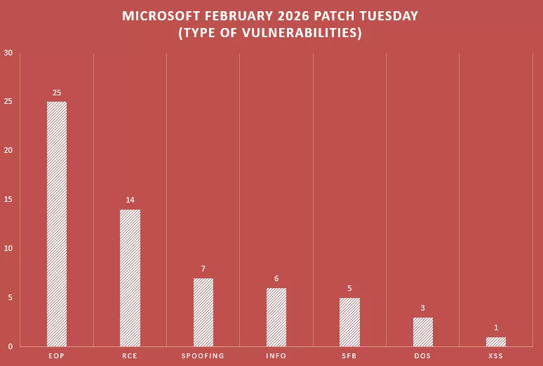 Microsoft-February-2026-Patch-Tuesday-type-of-vulnerabilities